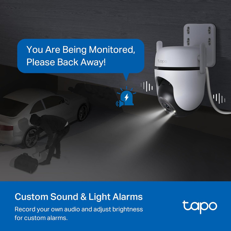 Tp-Link 2K QHD Outdoor Wi-Fi Security Camera with 360° View & Night Vision gallery