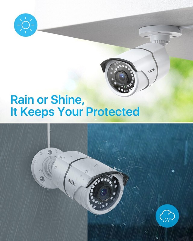 ZOSI H.265+16CH 1080P Security Camera System CCTV Night Vision DVR 24/7 Record gallery