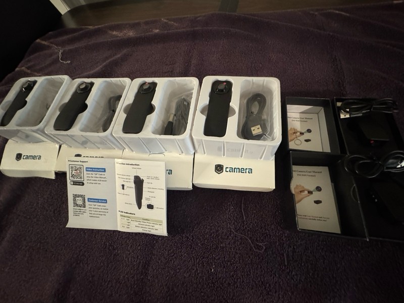 6 Mini Cameras USB – Black