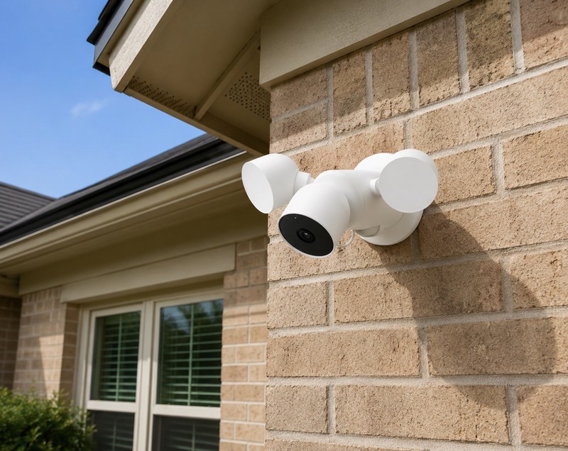 Google Nest Cam With Floodlight Outdoor Surveillance Camera White gallery