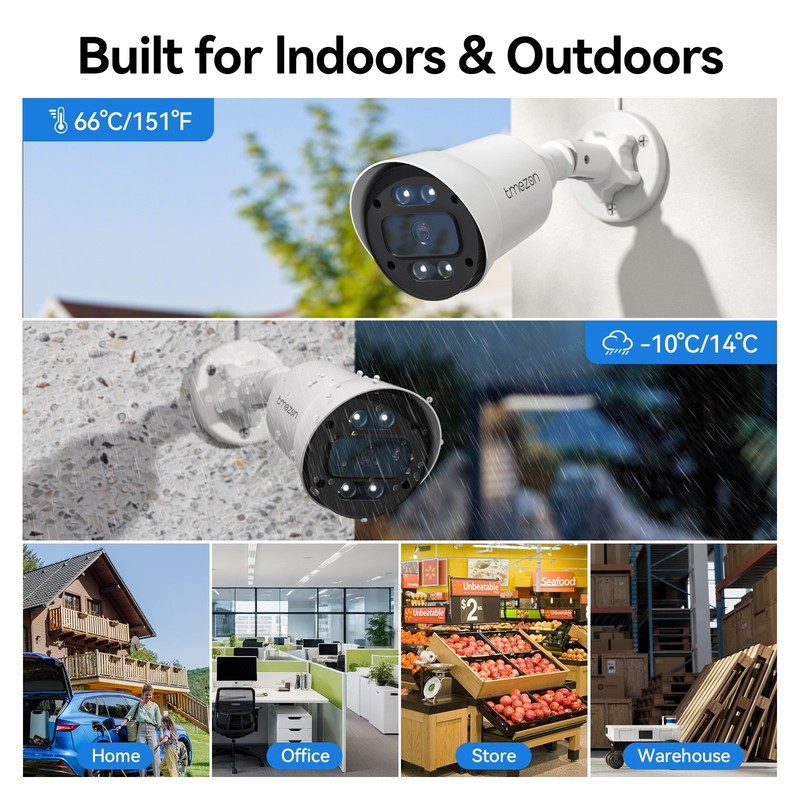1080p 4in1 Wired Home CCTV 100FT Home Camera Outdoor Waterproof Night View gallery