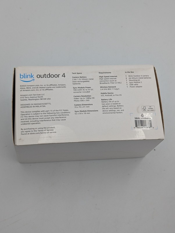 Blink Outdoor 4 Security Camera System w/ Sync Module 2 – Open Box gallery