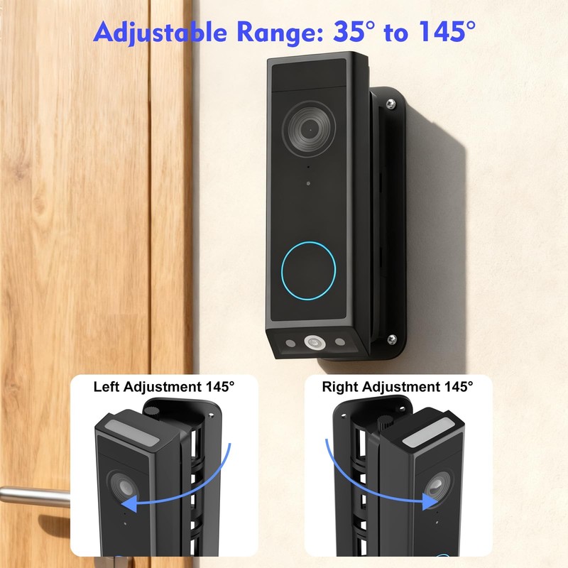 Adjustable Doorbell Mount(35°-145°) for eufy Video Doorbell E340/C31/C30/C210... gallery