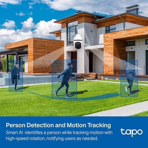 Tapo 1080P Outdoor Wired Pan/Tilt Security Wi-Fi Camera, 360° View, White gallery