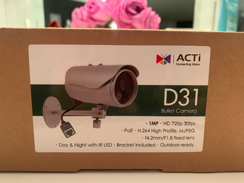 ACTi D31 1 Megapixel IR Outdoor Day/Night Bullet Camera, 4.2mm Lens gallery