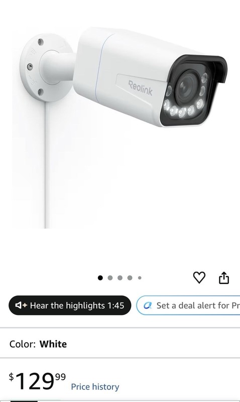 REOLINK RLC-811A PoE IP Wired Security Camera 4K - 123° FoV, 5X Optical Zoom ...