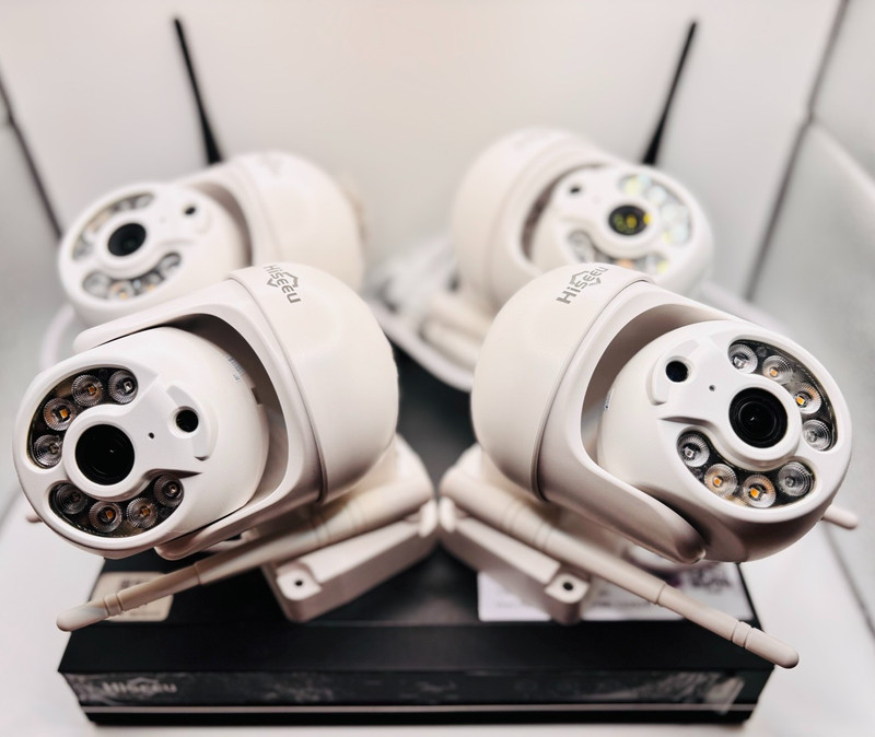 Hiseeu 8CH Wireless Security Camera System 4 Cameras 1TB HDD Tested Works