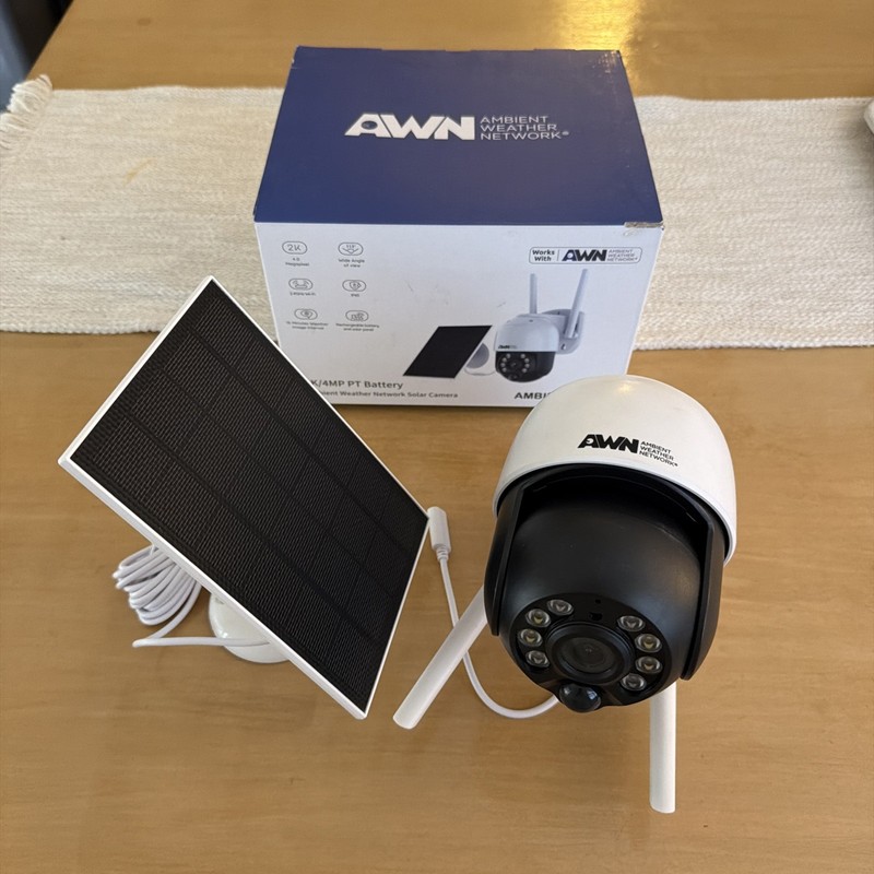 FOR PARTS - Ambient Weather Network Solar Wi-Fi Camera (AMBIENTCAM2) gallery