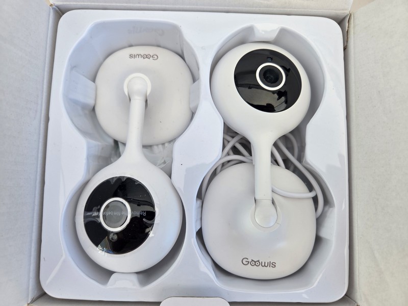 Goowls 1080p Smart WiFi Camera Indoor Set Of 2 Cameras 2.4Ghz New gallery
