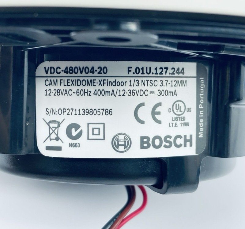 BOSCH VDC-480V04-20 FLEXIDOME XF-Indoor Security Camera 1/3-NTSC 3.7-12MM gallery