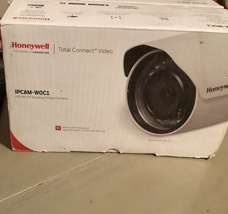 Honeywell IPCAM-WOC1 1080p Wi-Fi Bullet Camera – White Outdoor/Indoor