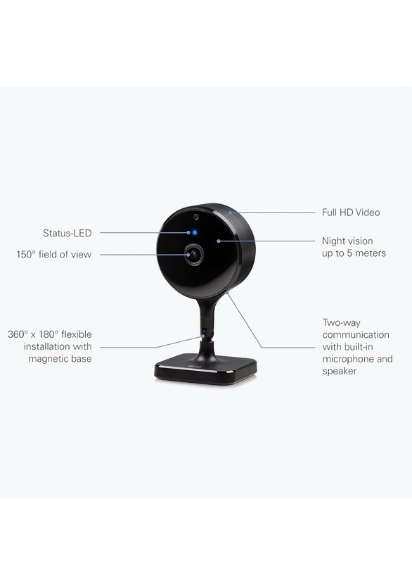 Eve Cam (Apple Home) – Smart Indoor Camera, 1080p Resolution, Wi-Fi, 100% gallery