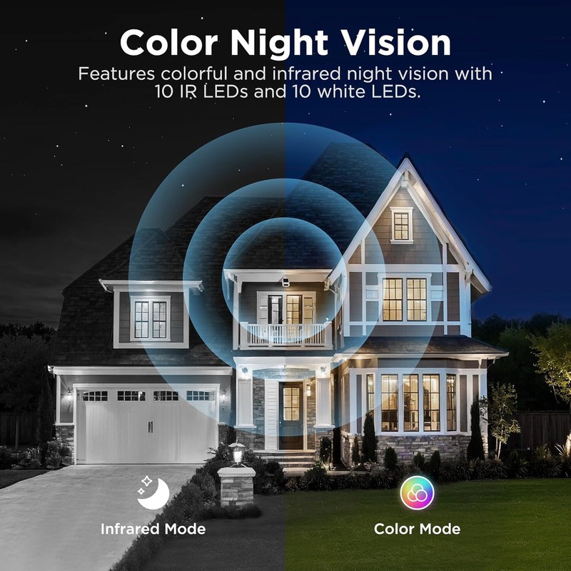 3MP Indoor Camera 360° WiFi Nanny Baby Pet Motion Detection 2-Way Talk IR Night gallery