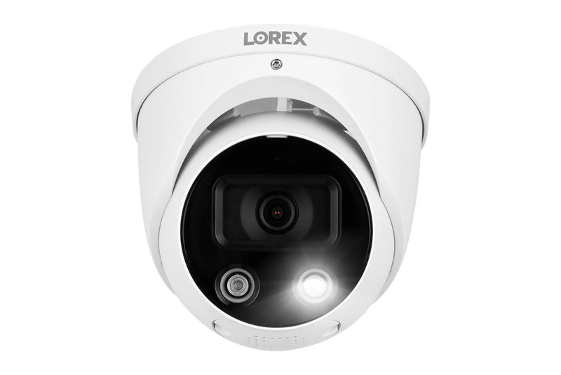 Lorex E893DD-E Outdoor 4K Ultra HD Smart Deterrence IP Dome Camera (OPENBOX) gallery