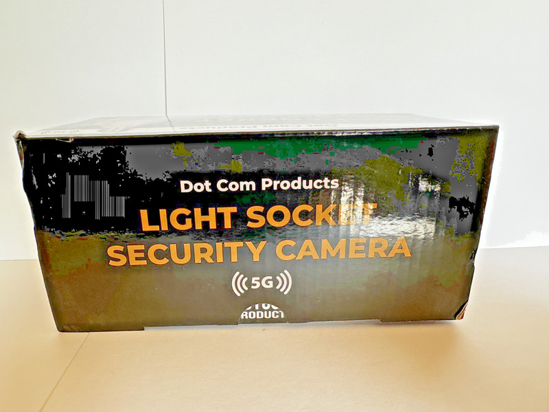 Dot Com Products Light Socket Security Camera New