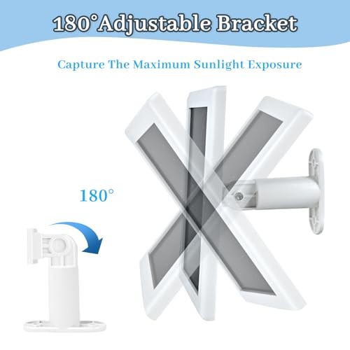 Ring Camera Solar Panel Charger, 5V 3.5W Solar Charger 2 2 Pack White gallery