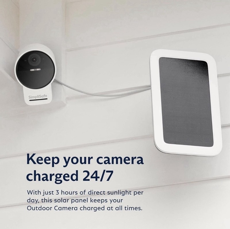 SimpliSafe Wireless Wi‑Fi IP Security Surveillance Outdoor Camera Solar Panel gallery