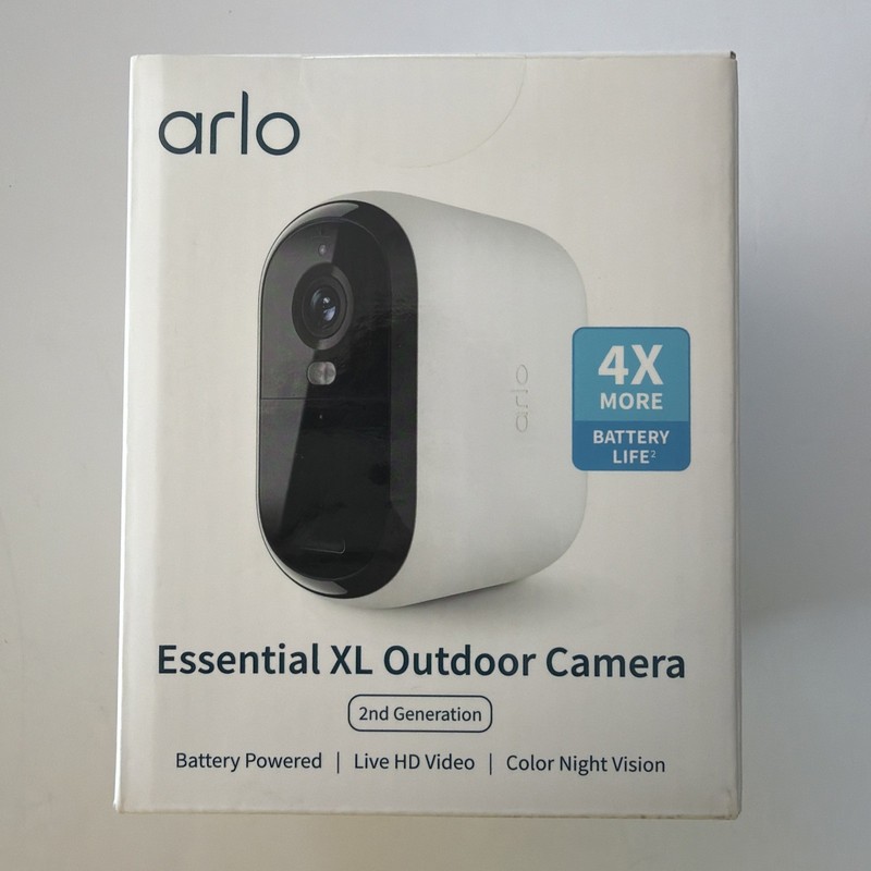 Arlo Essential XL Outdoor HD Color Camera 2nd Gen 4X Battery Life (VMC2052)- NEW