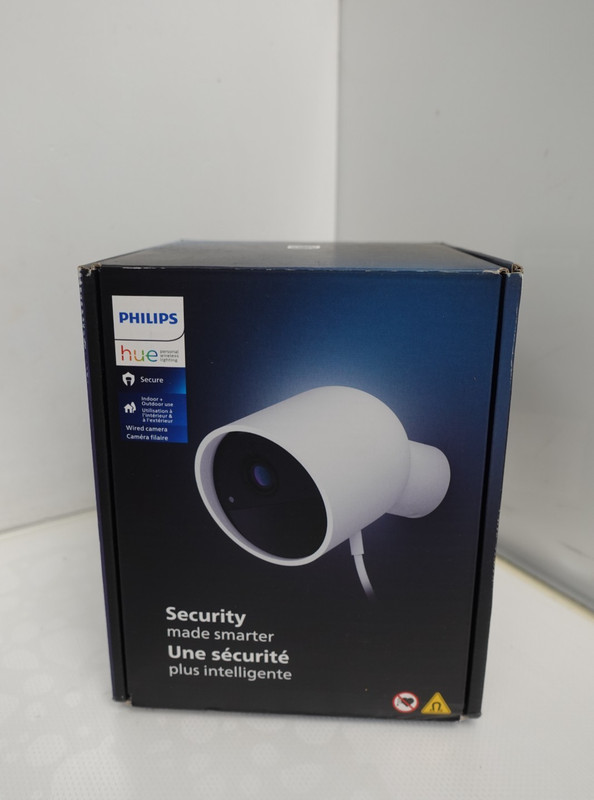 Philips Hue Secure Indoor/Outdoor Surveillance Camera, White