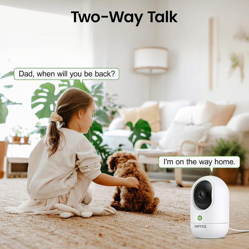 2K Security Camera Indoor-360 Cameras for Home Security and One-Tap Call, Elderl gallery