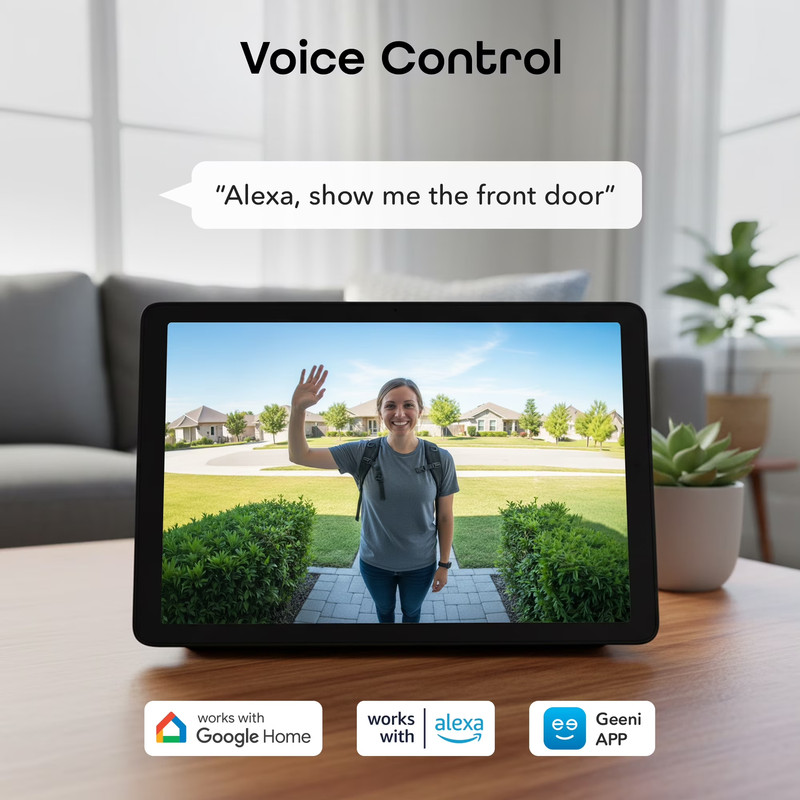 Halo Smart Doorbell Camera, 3MP HD, Battery or Wired, Night Vision gallery