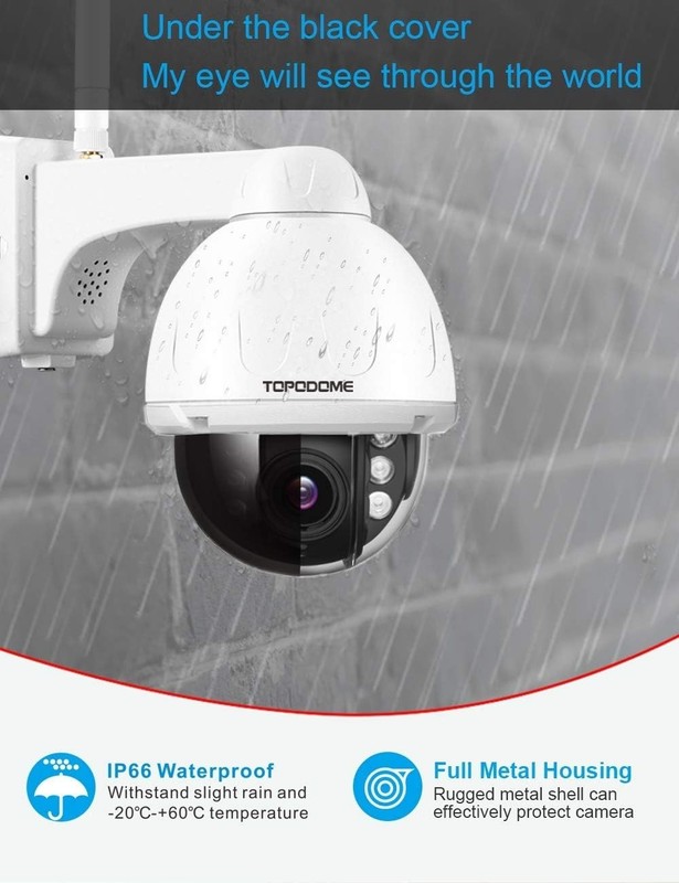 940nm RTSP PTZ Camera Outdoor WiFi for Home Security Human Tracking, Surveill... gallery