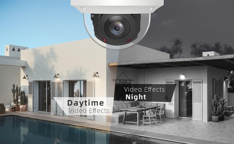 IP Security 4K 8MP H.265 POE PTZ Dome Camera, 5X Optical Zoom 2.7-13.5mm Lens gallery