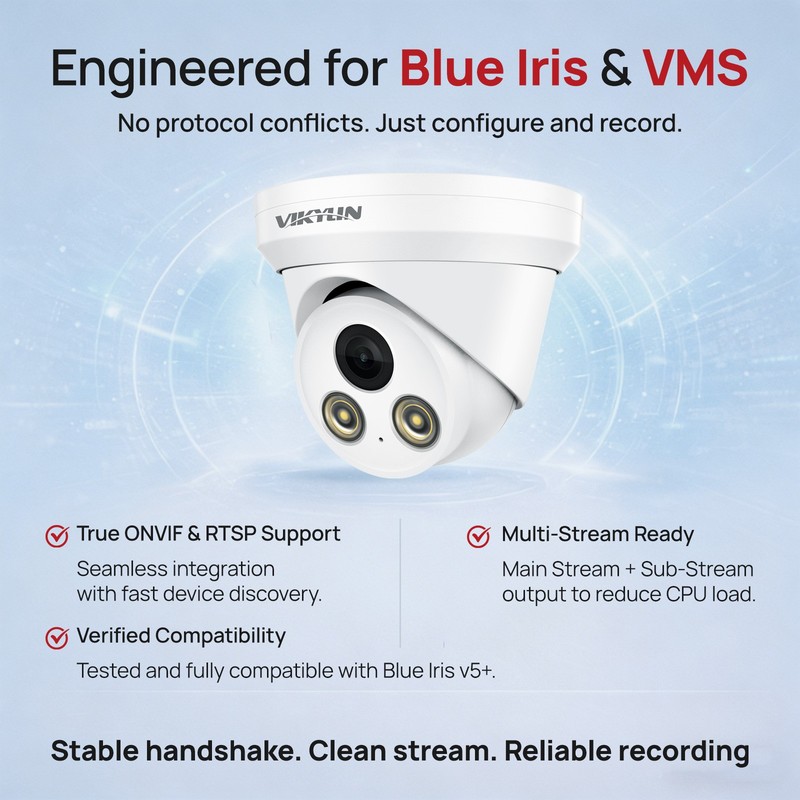 Vikylin 4K 8MP 5MP POE IP Camera Outdoor Full Color with Audio Onvif RTSP Home gallery