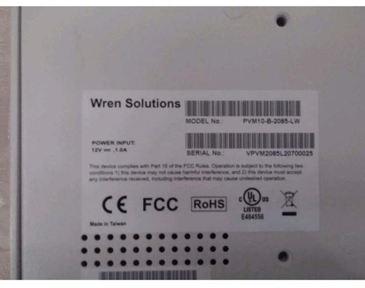 Wren Solutions - PVM-10-B-2085-LW Pvm, 10”Lcd, IP Camera gallery