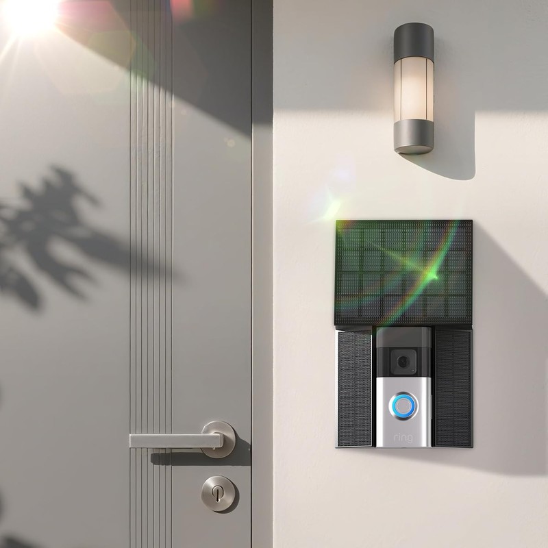 4W Solar Charger Compatible with Ring Video Doorbell 2nd gen (2020 Release) (Mic gallery