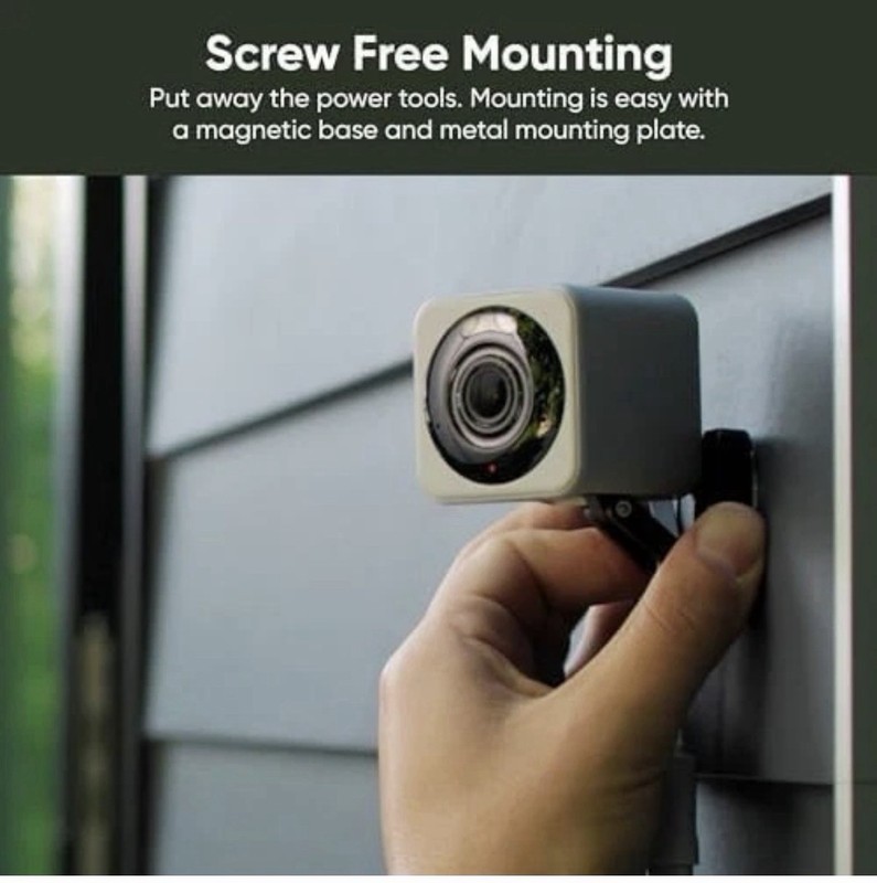 Wyze Cam v4 2.5K Color Night Vision Wi-Fi Spotlight IP65 Weather Resistant gallery