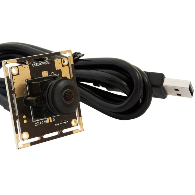 5MP USB Camera Module w/ 150° Wide Angle FishEye Lens CMOS OV5640 USB2.0 Webcam