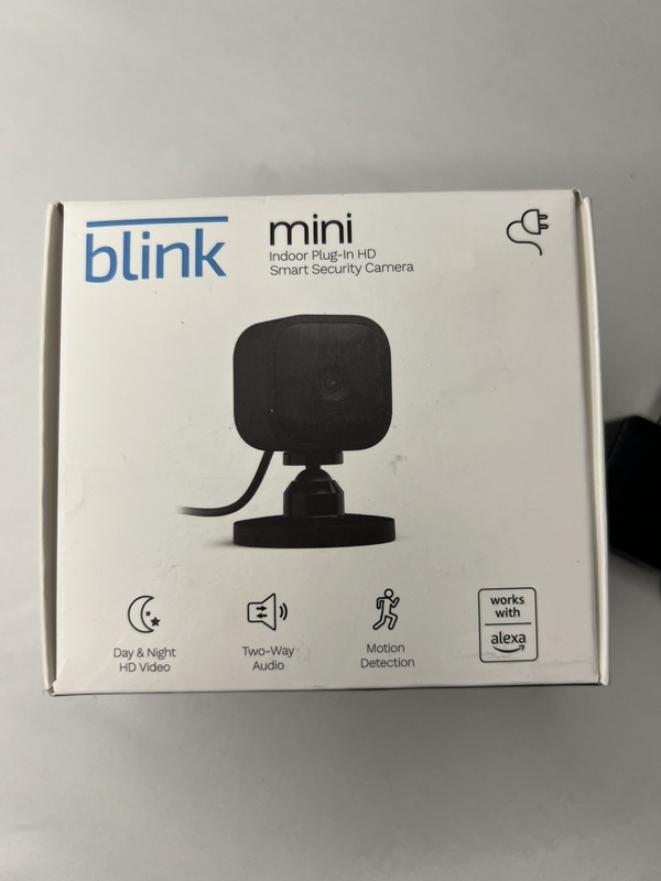 Blink Mini — Compact Indoor Plug-In Smart Security Camera 1080p HD Gen 1 gallery