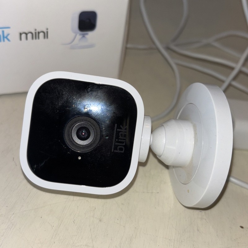 Blink Mini Compact indoor plug-in smart security camera 1080p HD gallery