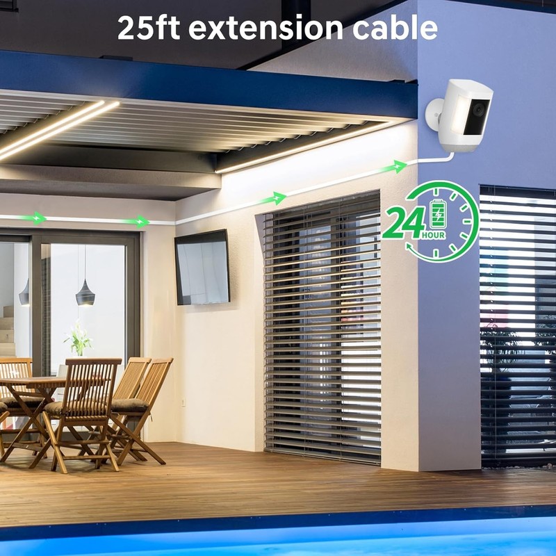 Weatherproof 25ft USB-C Power Cable for Spotlight Cam Plus Pro Outdoor Use White gallery