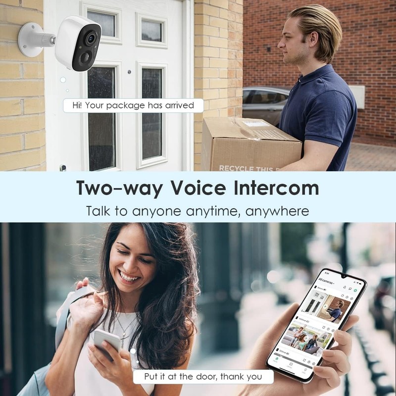 4 Pack of Wireless Solar Security Cameras with Remote Access & Motion Alerts gallery