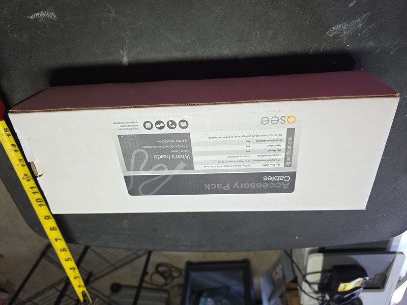 Q-See HD Camera Accessory Pack 4 x 60FT’ Cable Rolls, Power Supply, NEW