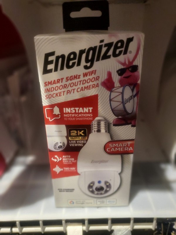 NEW Energizer Smart WIFI Indoor Outdoor Socket P/T Camera 2K Alexa Google Home gallery