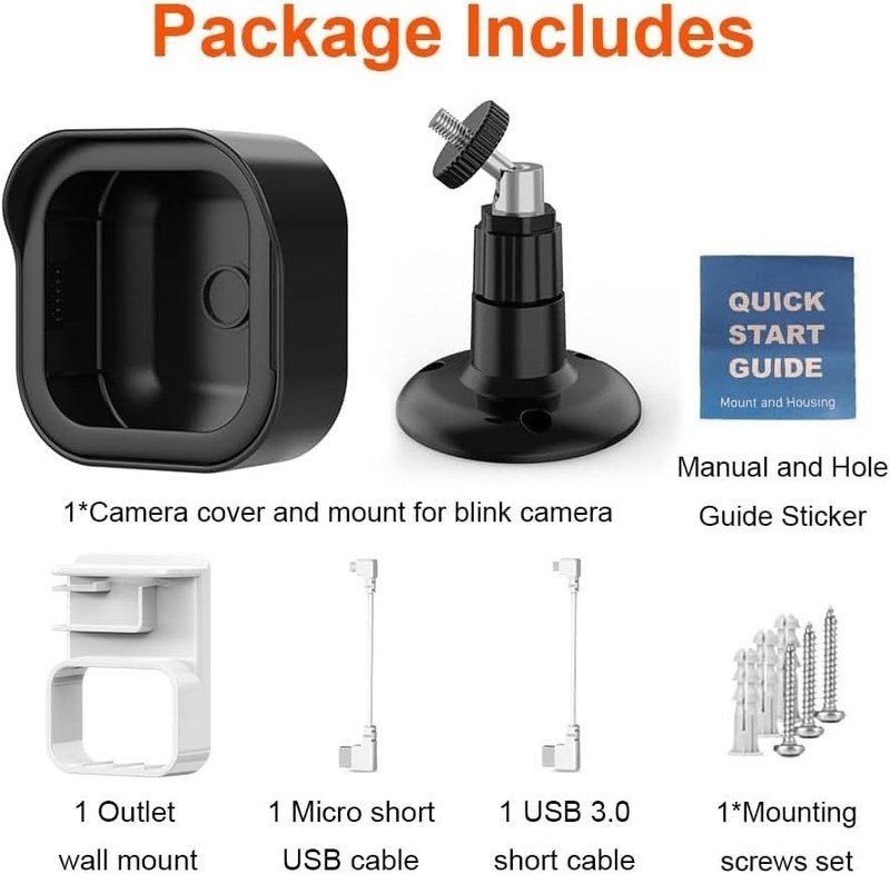 360° Rotating Outdoor Blink Camera Mount - Protective Housing for Secure Viewing gallery