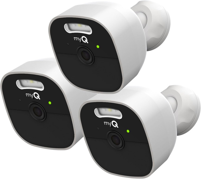 Myq Outdoor Battery Camera | 2K Camera, Color Night Vision, Spotlight, Motion Al