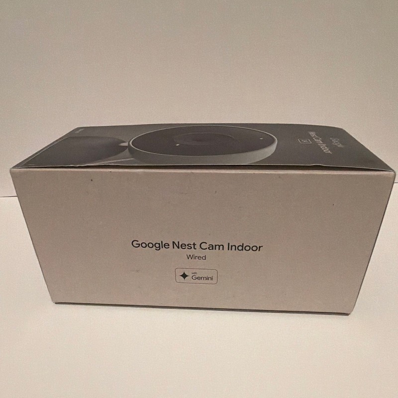 Google Nest Cam Indoor Wired 2K IP Camera HDR Wi-Fi Google Assistant Black gallery