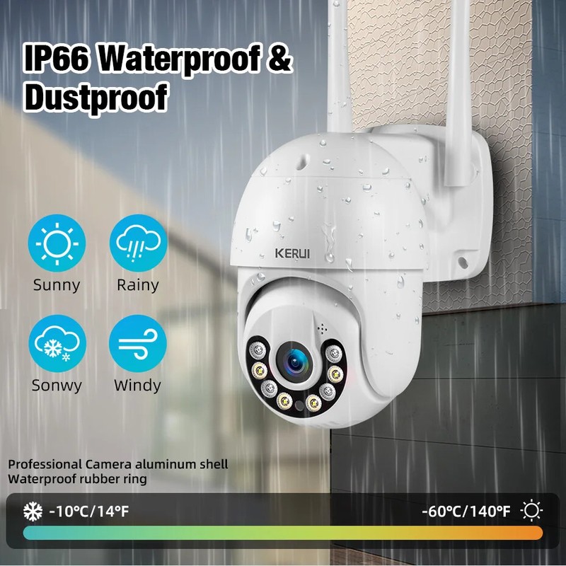 4MP HD PTZ WIFI IP Camera 8CH Wireless LCD Monitor NVR Kit Home Security Camera gallery