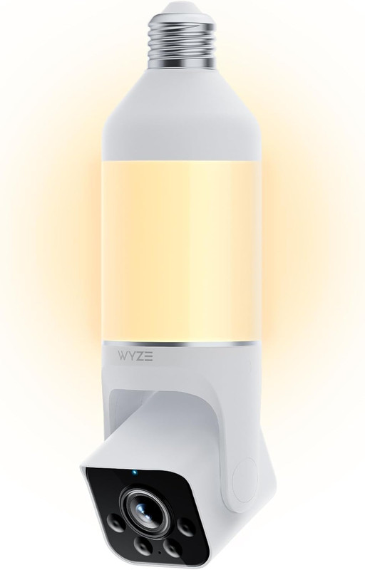 Bulb Cam – 2K HD Smart Light Bulb Security Camera with Color Night Vision, 800-L