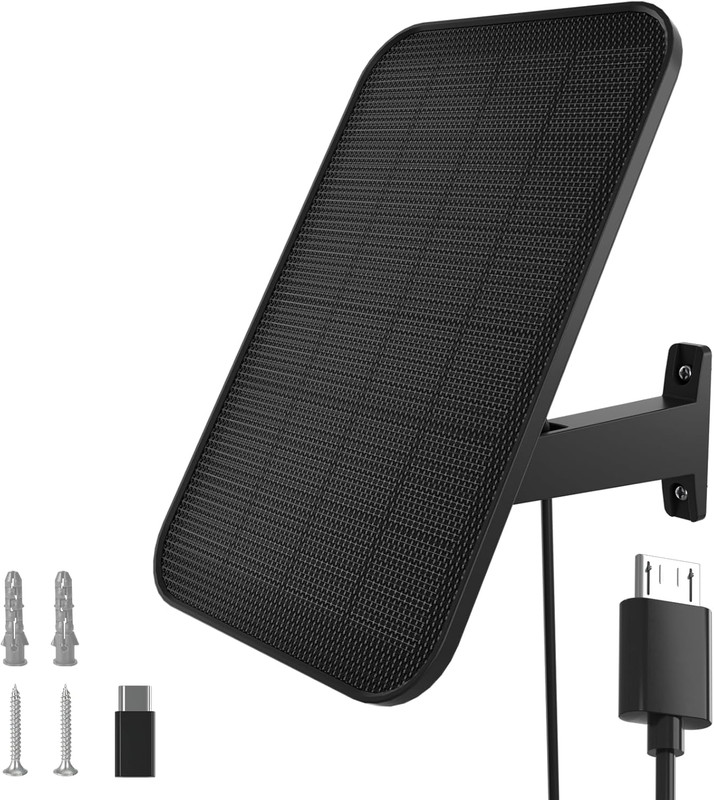VIRTAVO 3.2W Solar Panel for Security Camera Compatible with Arlo Essential XL,