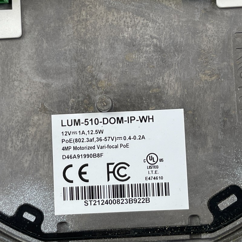 Luma LUM-510-DOM-IP-WH Surveillance 510 Series Wired 4MP Dome IP Outdoor Camera gallery