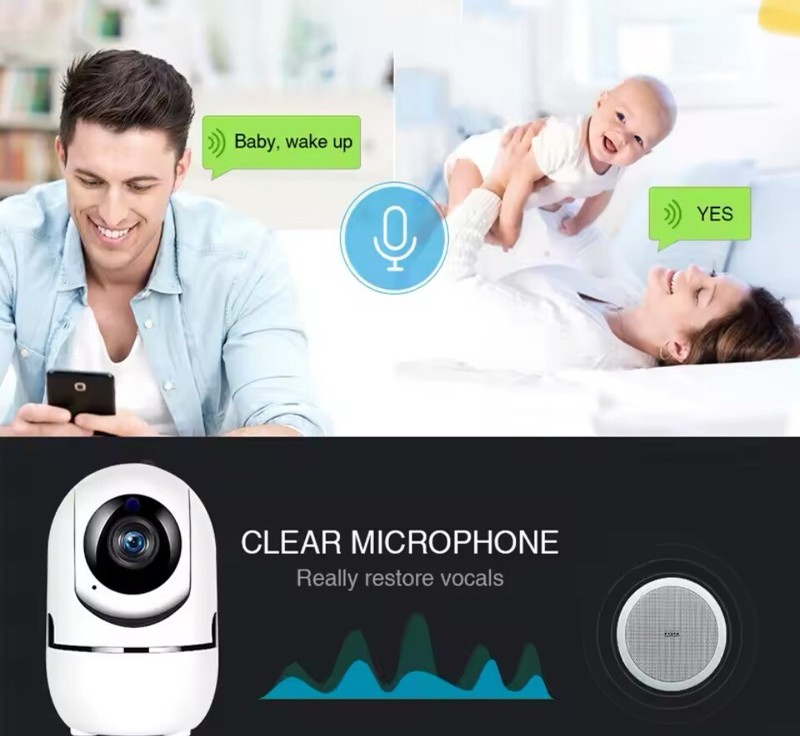 Cámara IP HD 1060 P Camara de Seguridad Para Bebés y Hogar Vision Nocturna gallery