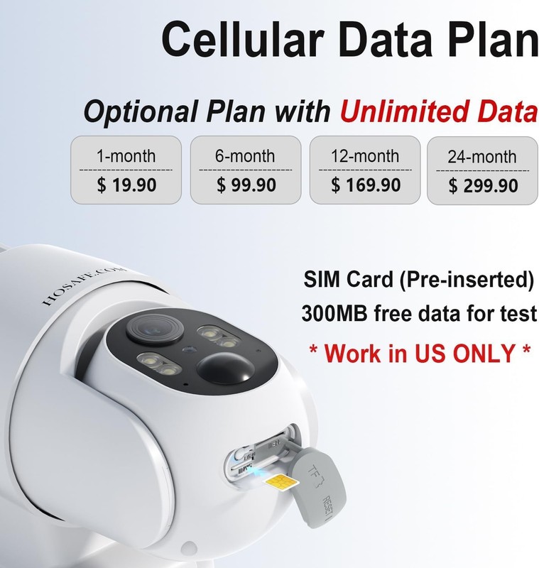 4G LTE Cellular Security Camera No Internet Needed, Solar No wifi Security Ca... gallery