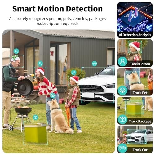 2K UHD Wireless Security Camera, Battery Powered, Color Night Vision, 2-Way Audi gallery