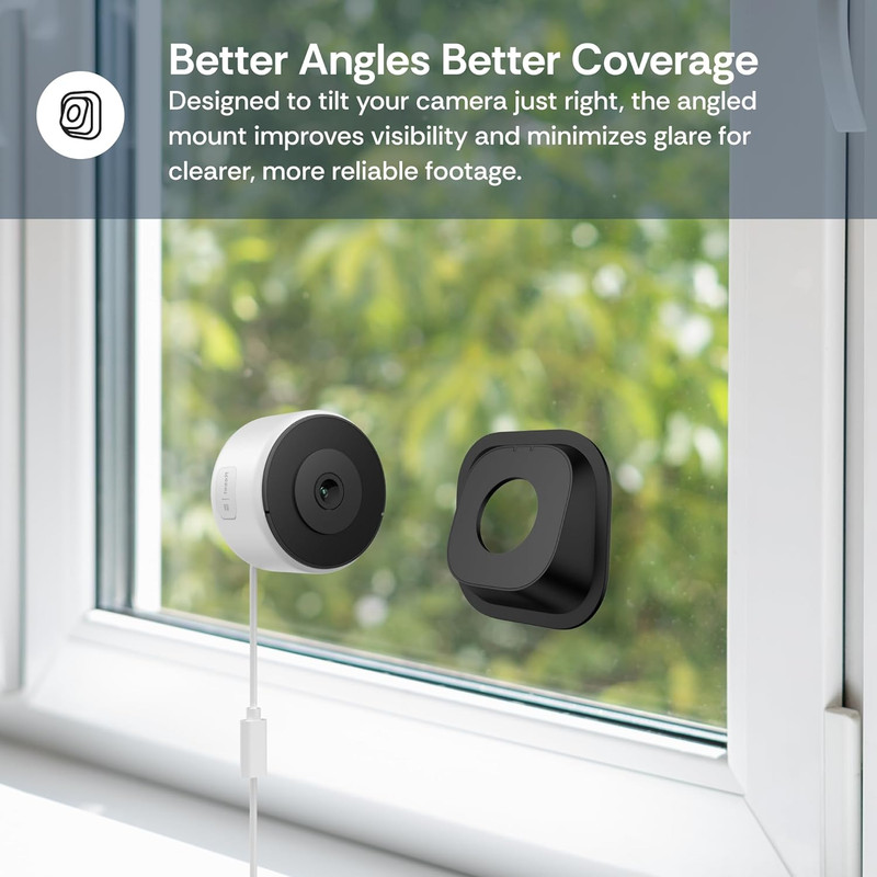Luna 3MP 2K Window Camera, 2.4Ghz & 5Ghz Wifi6 Indoor Cameras for Home Security gallery