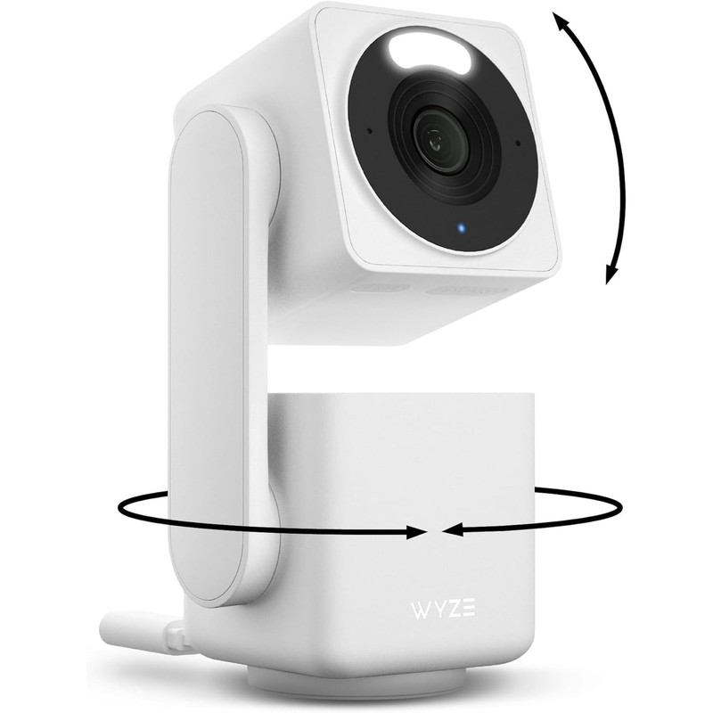 Wyze Cam Pan v4 4K Smart Security Camera, AI Indoor/Outdoor Camera with Color Ni